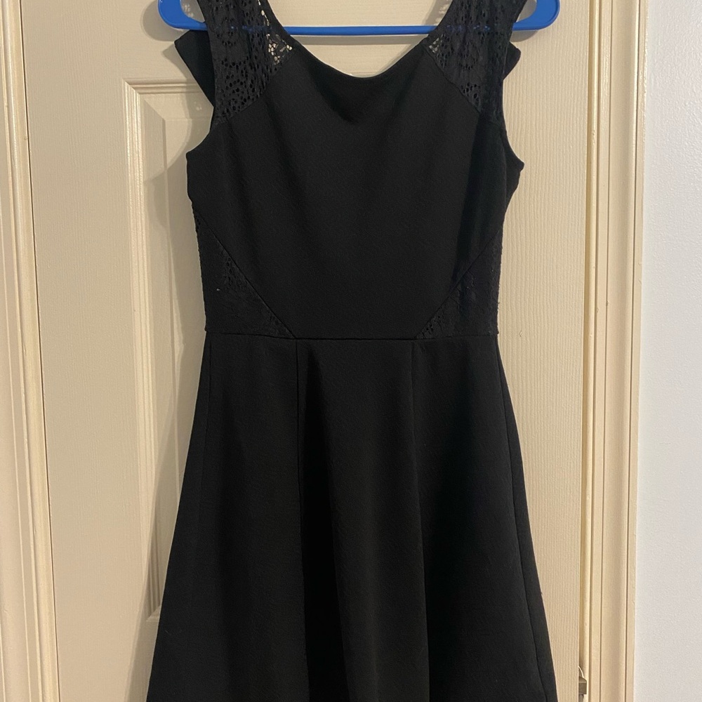 Studio Y Black Lace Mini Dress